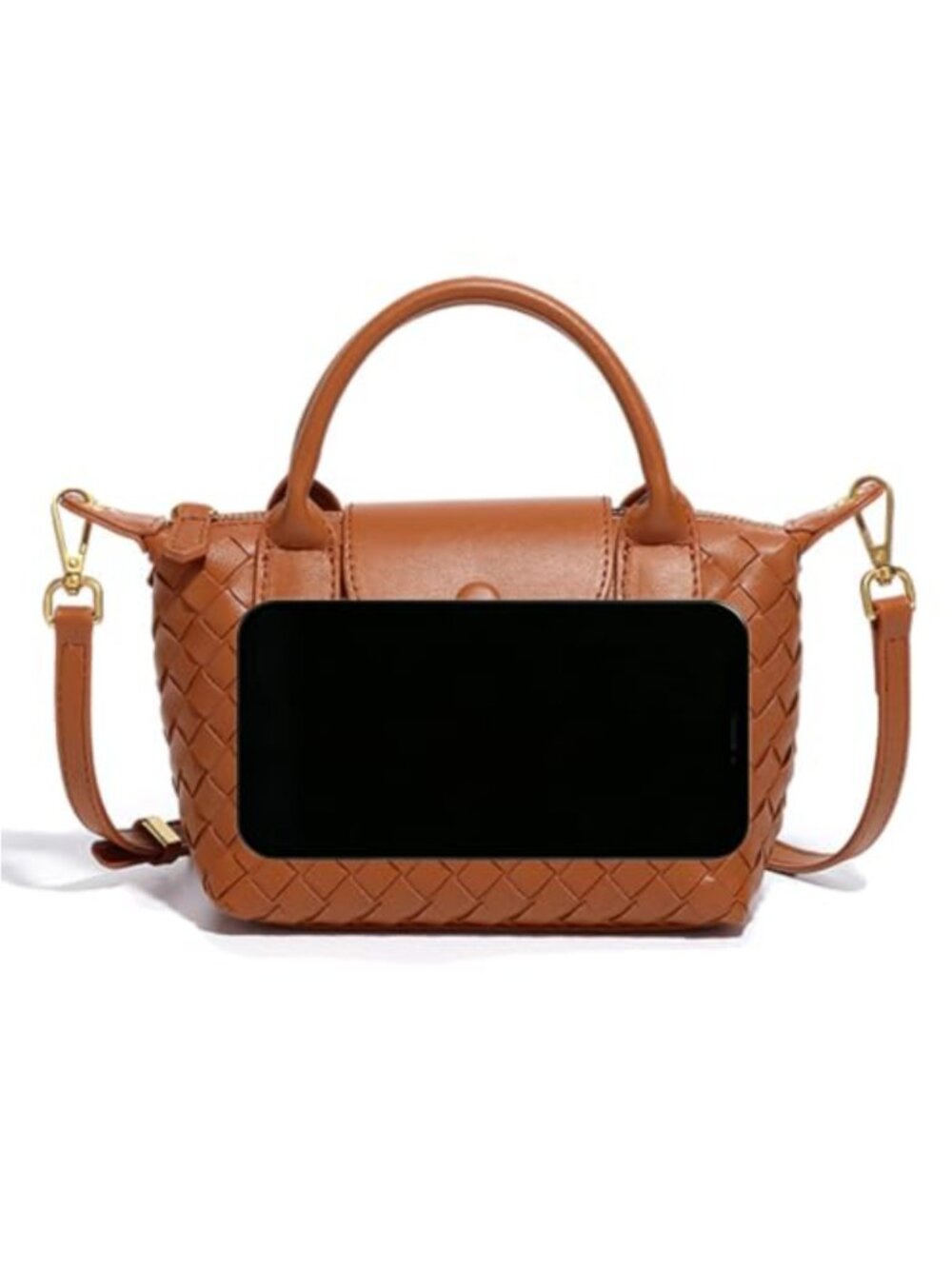 Women's Leather Crossbody Bag Clutch Luxury Handbag Three Sizes Purse